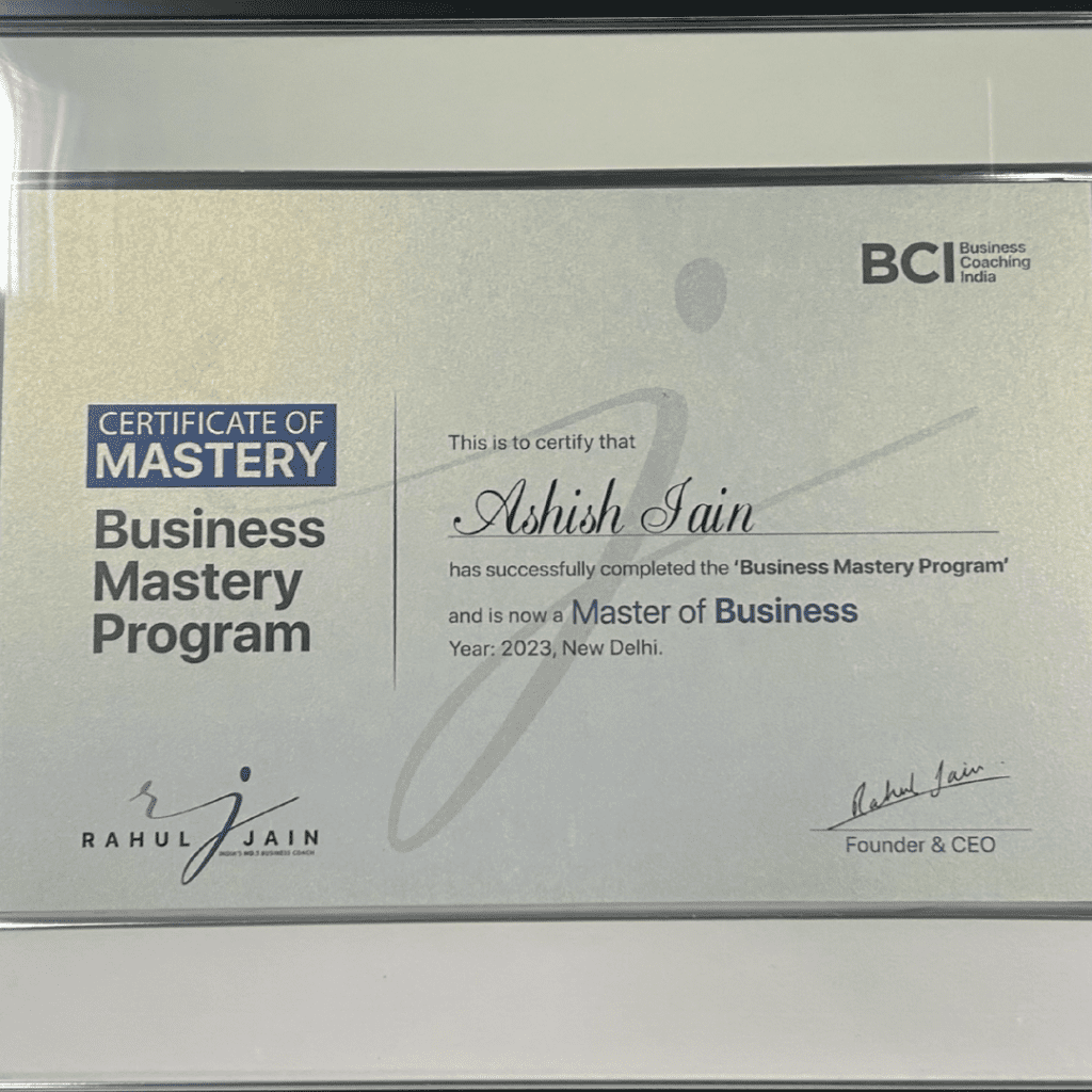 Business Continuity Institute Certificate